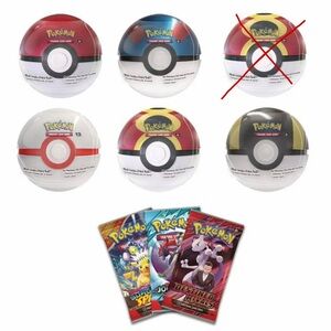 Pokémon TCG Pokeball Tins x 5